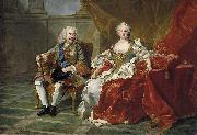Jean Baptiste van Loo Retrato de Felipe V e Isabel Farnesio Spain oil painting artist